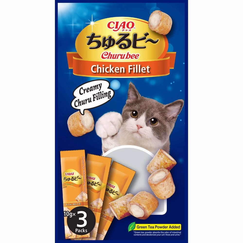 3 FOR $16: Ciao Churubee Chicken Sasami Creamy Cat Treats 30g dog chew toys dog dental chews durable chew toys puppy chew toy bone chew