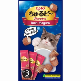 3 FOR $16: Ciao Churubee Tuna Maguro Creamy Cat Treats 30g dry cat food cat treats grain free cat food kitten treats cat dental treats