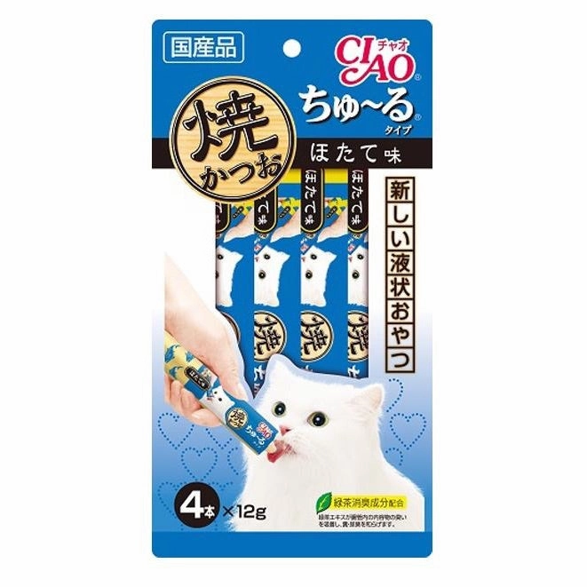 3 FOR $16: Ciao Grilled Skipjack Tuna & Scallop Liquid Cat Treat 48g dog chew toys dog dental chews durable chew toys puppy chew toy bone chew