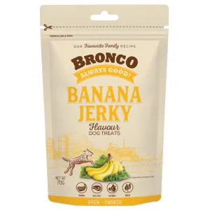 4 FOR $11.50: Bronco Jerky Banana Flavour Dog Treats 70g no pull dog harness nylon dog leash dog walking set dog vest harness pet lead