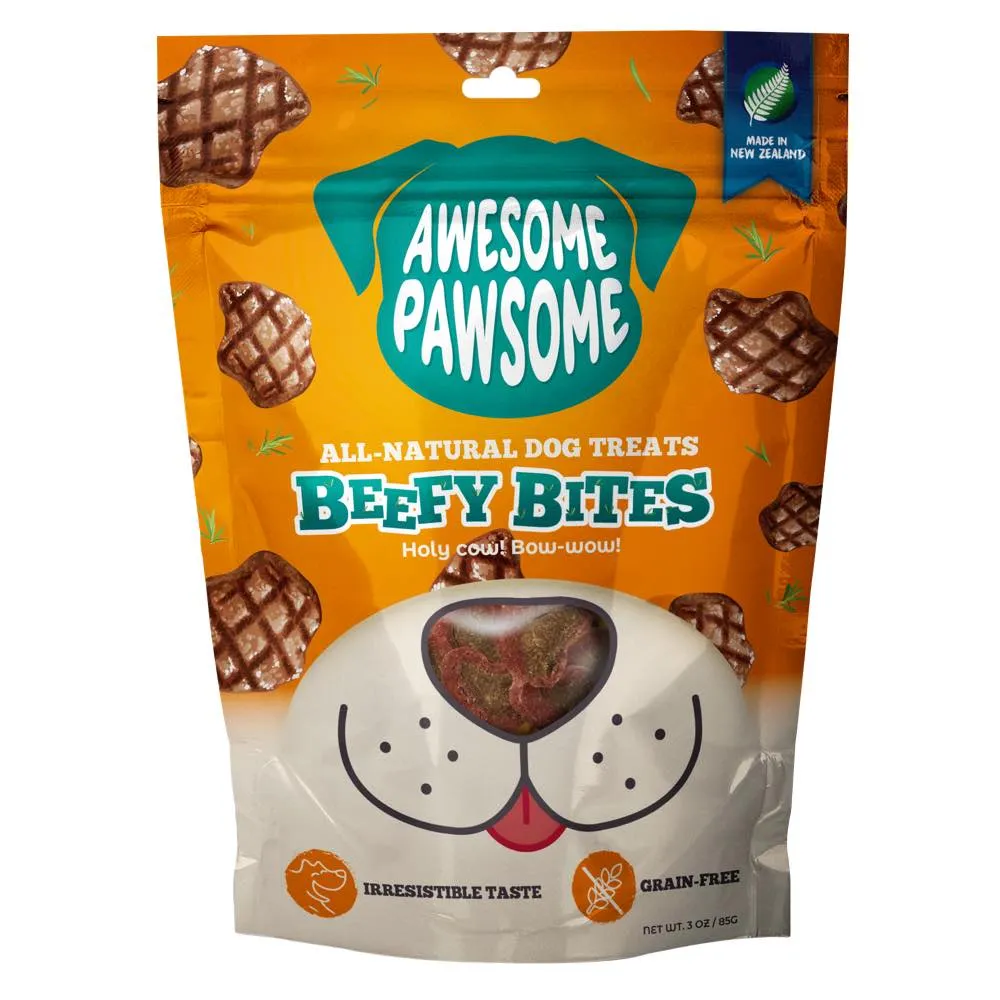 4 FOR $14: Awesome Pawsome Beefy Bites Grain-Free Dog Treats 3oz chicken fence goat pen animal fencing electric fencing portable livestock fence