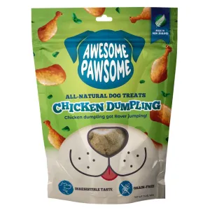 4 FOR $14: Awesome Pawsome Chicken Dumpling Grain-Free Dog Treats 3oz dog supplies dog food toys accessories dog bed