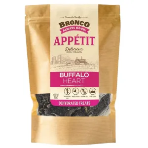 $4 OFF: Bronco Appetit Buffalo Heart Dehydrated Dog Treats 90g dog grooming shampoo collar crate feeding supplies