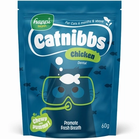 40% OFF: Happi Skippi Catnibbs Chicken Cat Treats 60g dog chew toys dog dental chews durable chew toys puppy chew toy bone chew