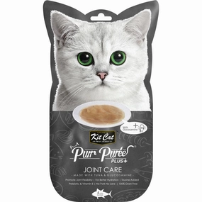 4 FOR $14 : Kit Cat Purr Puree Plus Joint Care Tuna Cat Treats 60g dog chew toys dog dental chews durable chew toys puppy chew toy bone chew