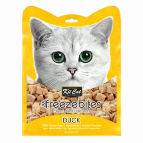 4 FOR $14: Kit Cat Freeze Bites Duck Grain Free Cat Treats 15g dog chew toys dog dental chews durable chew toys puppy chew toy bone chew