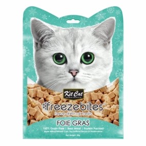 4 FOR $14: Kit Cat Freeze Bites Foie Gras Grain Free Cat Treats 20g dog chew toys dog dental chews durable chew toys puppy chew toy bone chew