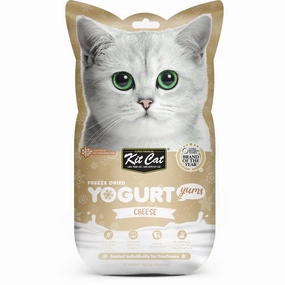4 FOR $14: Kit Cat Yogurt Yums Cheese Grain-Free Freeze-Dried Cat Treats 10pc dry cat food cat treats grain free cat food kitten treats cat dental treats