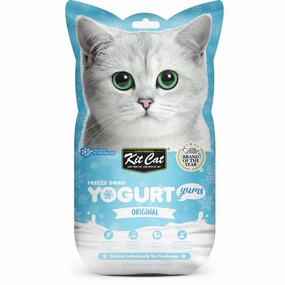 4 FOR $14: Kit Cat Yogurt Yums Original Grain-Free Freeze-Dried Cat Treats 10pc dog chew toys dog dental chews durable chew toys puppy chew toy bone chew