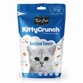 5 FOR $14: Kit Cat KittyCrunch Seafood Flavor Cat Treats 60g dry cat food cat treats grain free cat food kitten treats cat dental treats