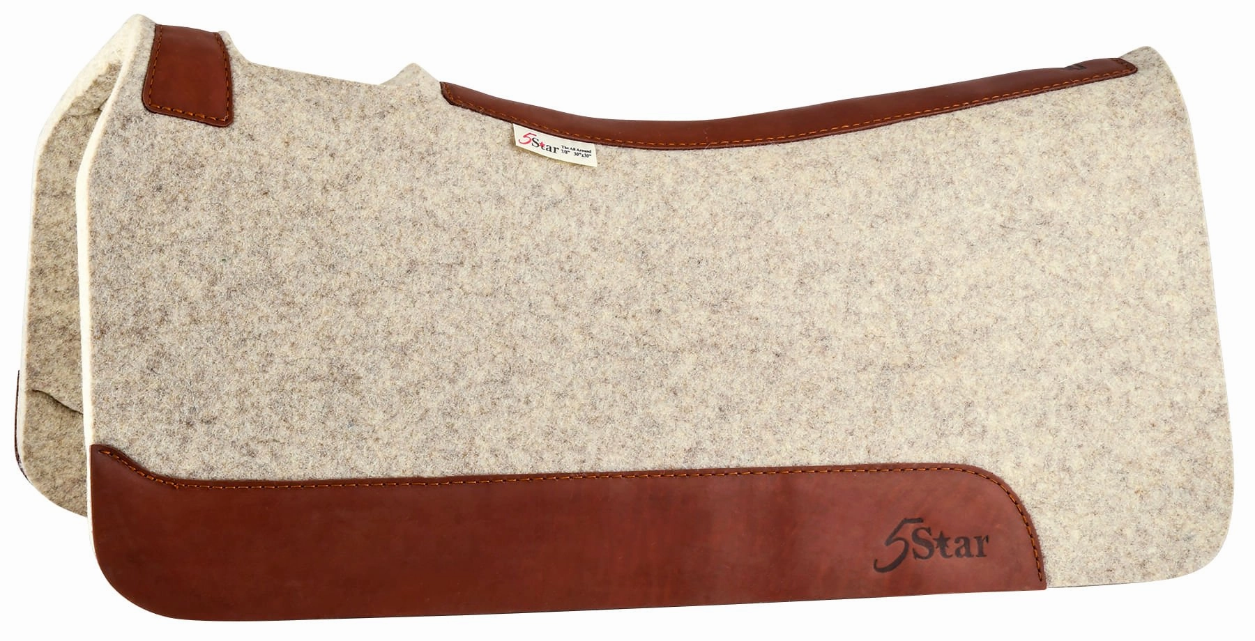 5 Star Saddle Pad 100% Compressed Wool, Natural cat fur care cat grooming tools cat deshedding brush cat bath kit cat nail trimmer