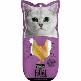 6 FOR $13: Kit Cat Fillet Fresh Grilled Chicken Cat Treat 30g cat snacks catnip treats healthy cat food cat reward treats low calorie cat food