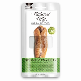 6 FOR $15: Natural Kitty Original Steamed Tuna Belly Cat Treat 30g dry cat food cat treats grain free cat food kitten treats cat dental treats