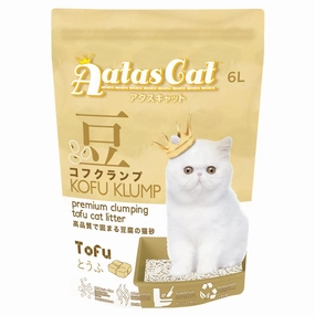 6 FOR $45: Aatas Cat Kofu Klump Tofu Cat Litter (Tofu) 6L pet health pet wellness pet pain relief pet probiotic pet calming