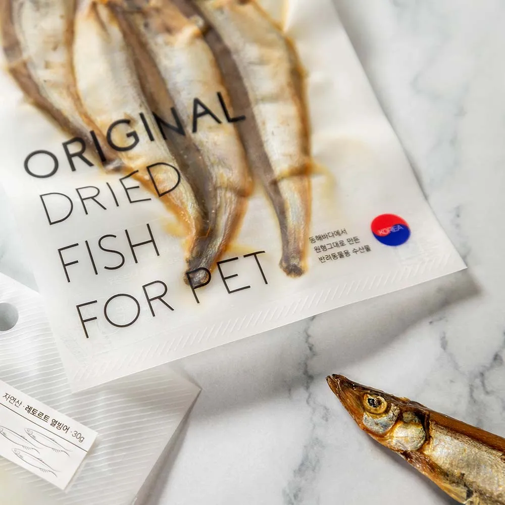 7 FOR $49.90: Eastsea Brother Capelin Grain-Free Half-Dried Treats For Cats & Dogs 30g