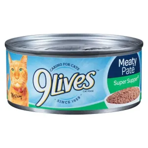 9 Lives Meaty Pate Super Supper Wet Cat Food cat treats toys for cats cat hair remover cat cleaning supplies cat food bowl