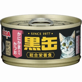 $10 OFF 24 cans: Aixia Kuro-Can Mini Tuna & Skipjack Tuna with Crabstick Canned Cat Food 80g x 24 cat food cans soft cat food high protein cat food natural cat food senior cat food