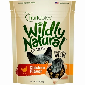 $1 OFF: Fruitables Wildly Natural Chicken Cat Treats 2.5oz dog chew toys dog dental chews durable chew toys puppy chew toy bone chew