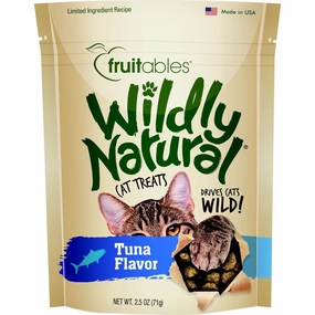 $1 OFF: Fruitables Wildly Natural Tuna Cat Treats 2.5oz dog chew toys dog dental chews durable chew toys puppy chew toy bone chew