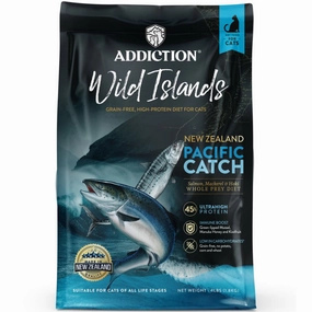 '26% OFF   FREE CANNED FOOD': Addiction Wild Islands Pacific Catch Salmon, Mackerel & Hoki Grain-Free Dry Cat Food cat general supplies cat toys cat grooming cat food cat litter