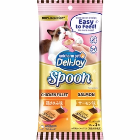 $2 OFF (Exp Oct 25): Unicharm Deli-Joy Spoon Chicken Fillet & Salmon Creamy Cat Treats 40g dog chew toys dog dental chews durable chew toys puppy chew toy bone chew