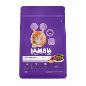 '65% OFF (Exp22Jul25)': IAMS Cat Proactive Health Mother & Kitten Chicken Dry Cat Food 1kg pet health pet wellness pet pain relief pet probiotic pet calming