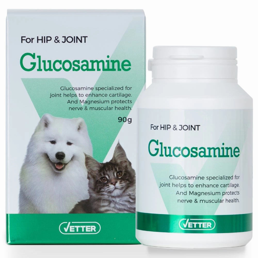 $8 OFF/BUNDLE DEAL: (Exp 22May25) Vetter Glucosamine Hip & Joint Health Supplement for Cats & Dogs 90g