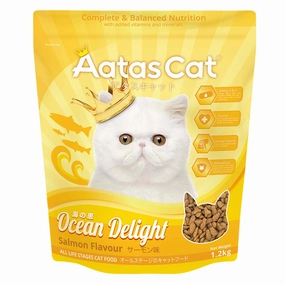 'BUNDLE DEAL': Aatas Cat Ocean Delight Adult Dry Cat Food (Salmon Flavour) 1.2kg cat general supplies cat toys cat grooming cat food cat litter