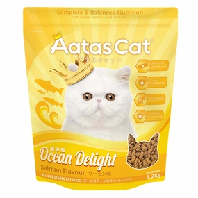 'BUNDLE DEAL': Aatas Cat Ocean Delight Adult Dry Cat Food (Salmon Flavour) 1.2kg kitten food wet kitten food kitten milk kitten treats grain free kitten food