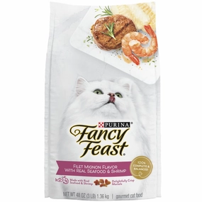 'BUNDLE DEAL': Fancy Feast Filet Mignon Flavor with Real Seafood & Shrimp Dry Cat Food pet health pet wellness pet pain relief pet probiotic pet calming
