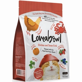 'BUNDLE DEAL': Loveabowl Chicken & Snow Crab Grain Free Dry Cat Food kitten food wet kitten food kitten milk kitten treats grain free kitten food