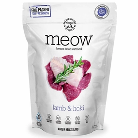 'BUNDLE DEAL': MEOW Lamb & Hoki Grain-Free Freeze Dried Raw Cat Food 280g cat snacks catnip treats healthy cat food cat reward treats low calorie cat food