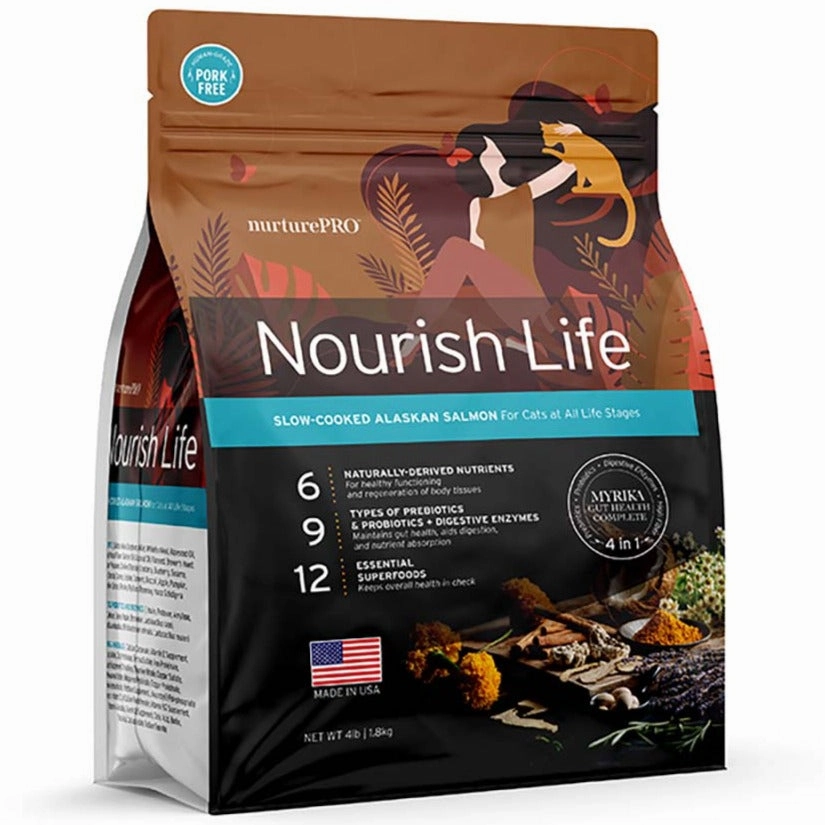 'BUNDLE DEAL': Nurture Pro Nourish Life Alaskan Salmon Indoor Kitten & Adult Formula Dry Cat Food cat general supplies cat toys cat grooming cat food cat litter