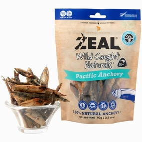 'BUNDLE DEAL': Zeal Wild Caught Naturals Pacific Anchovy Grain-Free Treats For Cats & Dogs 70g cat snacks catnip treats healthy cat food cat reward treats low calorie cat food