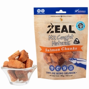 'BUNDLE DEAL': Zeal Wild Caught Naturals Salmon Chunks Grain-Free Treats For Cats & Dogs 85g cat general supplies cat toys cat grooming cat food cat litter