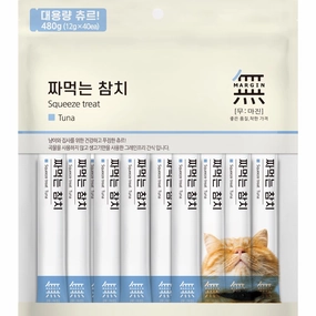 (Exp Feb 2025)Bow Wow Mumargin Squeeze Tuna Grain-Free Liquid Cat Treats 480g cat snacks catnip treats healthy cat food cat reward treats low calorie cat food