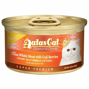 Aatas Cat Finest Diamond Dinner Tuna with Goji in Soft Jelly Canned Cat Food 80g cat food cans soft cat food high protein cat food natural cat food senior cat food