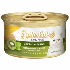 Aatas Cat Finest Fruity Feast Chicken With Kiwi Canned Cat Food 70g dry cat food cat treats grain free cat food kitten treats cat dental treats