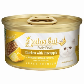 Aatas Cat Finest Fruity Feast Chicken With Pineapple Canned Cat Food 70g cat food cans soft cat food high protein cat food natural cat food senior cat food