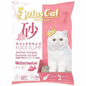 Aatas Cat Kuick Klump Bentonite Cat Litter Watermelon 10L kitten supplies kitten toys kitten food kitten litter box kitten bed