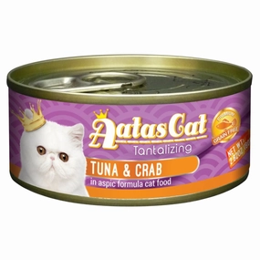Aatas Cat Tantalizing Tuna & Crab in Aspic Canned Cat Food 80g cat food cans soft cat food high protein cat food natural cat food senior cat food
