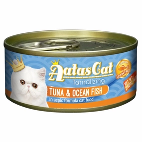 Aatas Cat Tantalizing Tuna & Ocean Fish In Aspic Canned Cat Food 80g dry cat food cat treats grain free cat food kitten treats cat dental treats