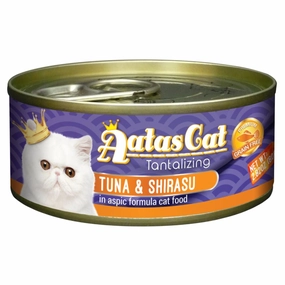 Aatas Cat Tantalizing Tuna & Shirasu in Aspic Canned Cat Food 80g cat food cans soft cat food high protein cat food natural cat food senior cat food