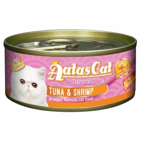 Aatas Cat Tantalizing Tuna & Shrimp In Aspic Canned Cat Food 80g cat food cans soft cat food high protein cat food natural cat food senior cat food