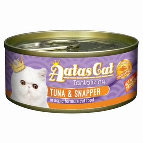 Aatas Cat Tantalizing Tuna & Snapper in Aspic Canned Cat Food 80g cat food cans soft cat food high protein cat food natural cat food senior cat food
