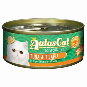Aatas Cat Tantalizing Tuna & Tilapia In Aspic Canned Cat Food 80g dry cat food cat treats grain free cat food kitten treats cat dental treats
