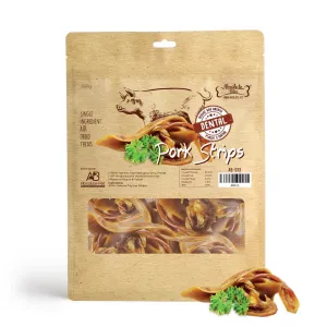 Absolute Bites Air Dried Pork Strips Dog Treats 260g no pull dog harness nylon dog leash dog walking set dog vest harness pet lead