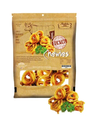 Absolute Bites Air Dried Veal Chewies Dental Dog Treats 340g no pull dog harness nylon dog leash dog walking set dog vest harness pet lead