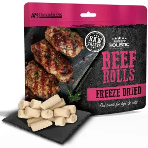Absolute Holistic Beef Rolls Freeze Dried Raw Treats for Cats & Dogs 60g horse supplement horse vitamins animal probiotics livestock digestive aid horse immune booster