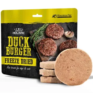 Absolute Holistic Duck Burger Freeze Dried Raw Treats for Cats & Dogs 80g dog toys interactive dog toy plush dog toy dog rope toy squeaky toy